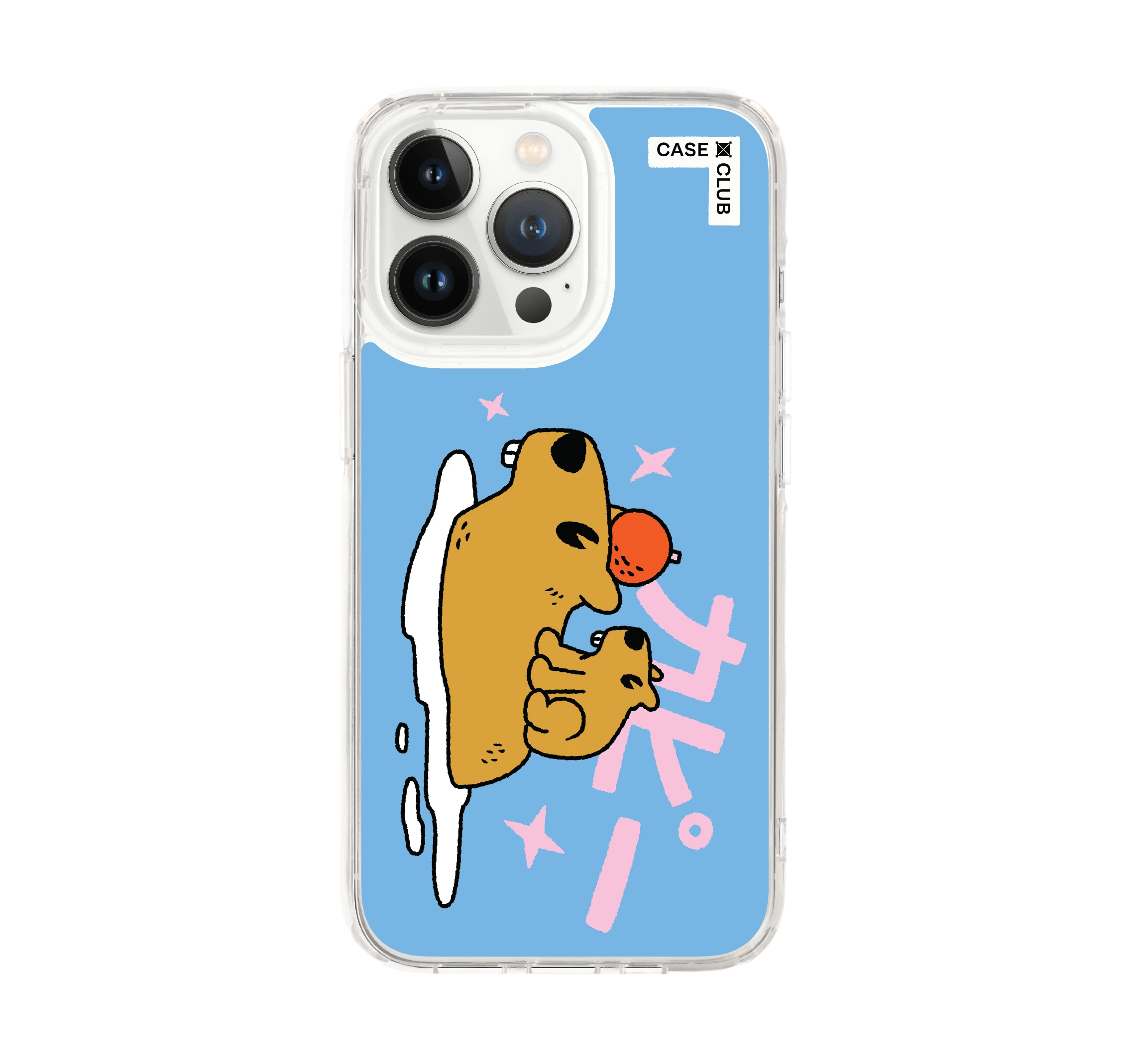 iphone 13 pro clear case capybara onsen